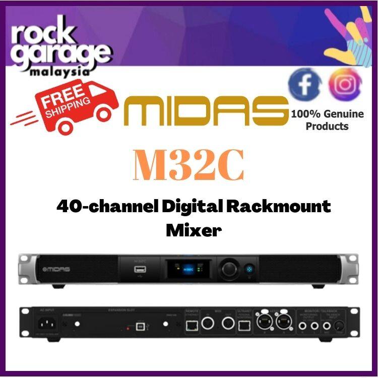 Midas M32C 40-channel Digital Rackmount Mixer (M-32C / M 32C) | Lazada