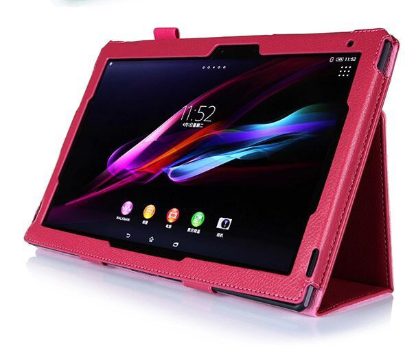 PU Leather case for Sony Xperia Tablet Z SGP341 SGP311 SGP321 SGP312 stand cover shell protector