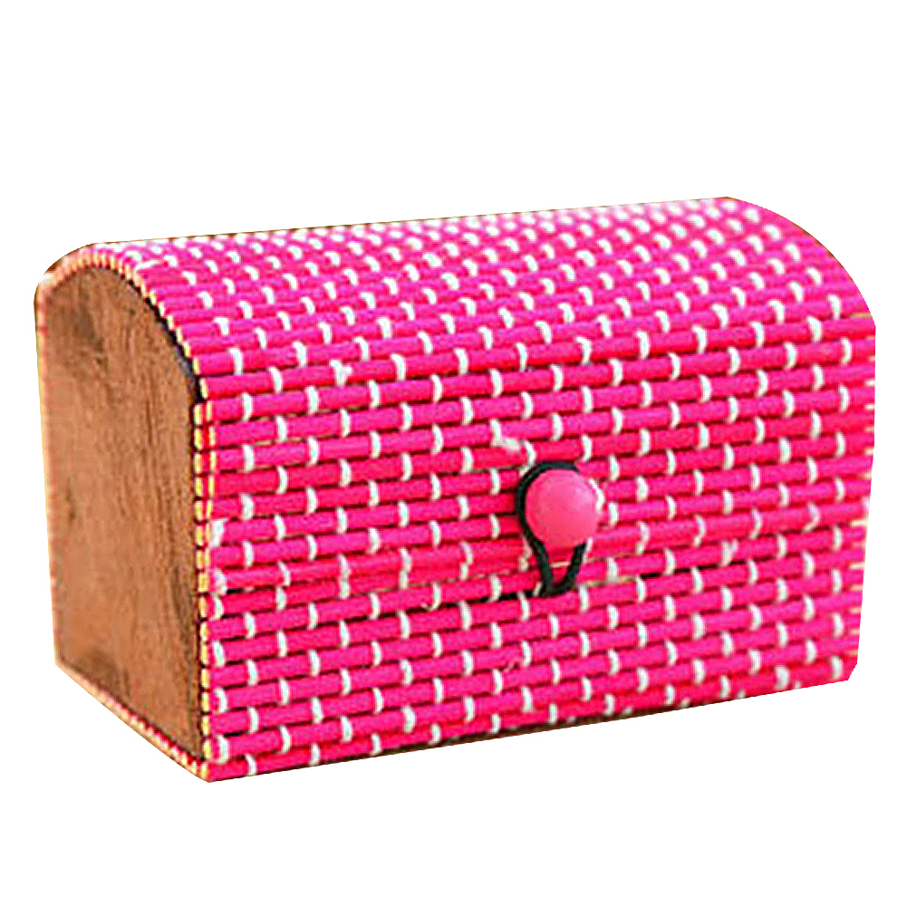 Gravitational Wave Creative Bamboo Wooden High Capacity Case Cute Jewelry Box Storage Organizer