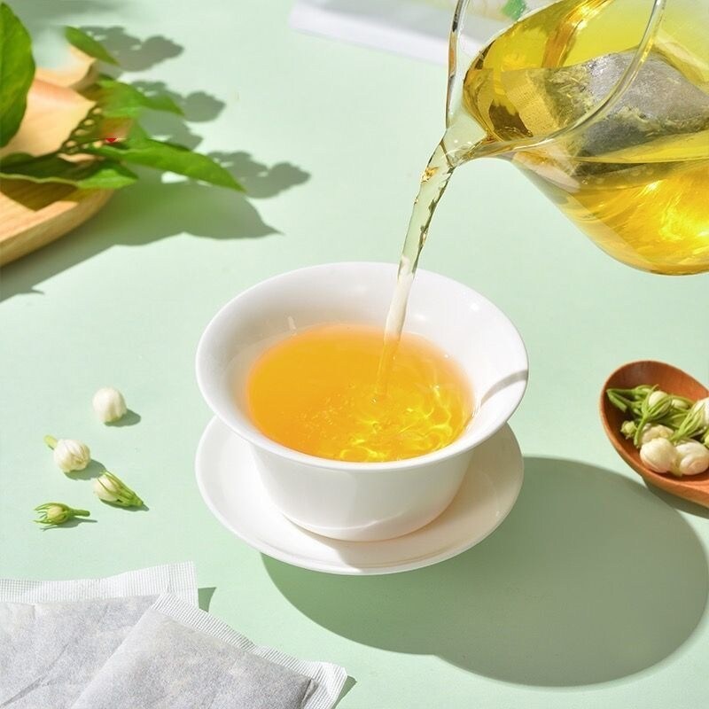 Trà Hoa Nhài túi trà Trà xanh hương vị mạnh mẽ trà thức uống pha lạnh đóng gói riêng lẻ lá Phương Đông giống túi trà Trà Hoa Nhài