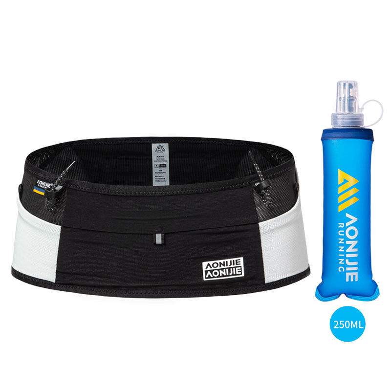 AONIJIE W8121 Running Belt fit for 6.8 inches Phone 250ml soft flask Jogging Pack Walking Hiking Hydration Waist Bag Marathon Race Number Belt