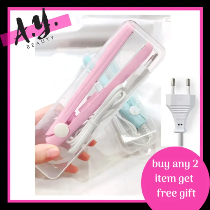 mini straightener and curler
