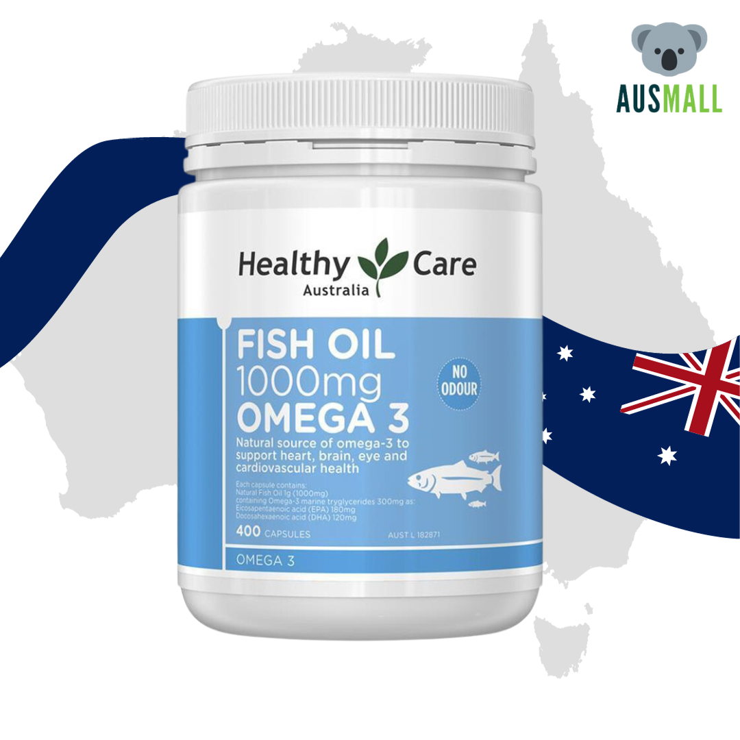 HEALTHY CARE Australia Fish Oil Omega 400 / Odourless / Triple Strength