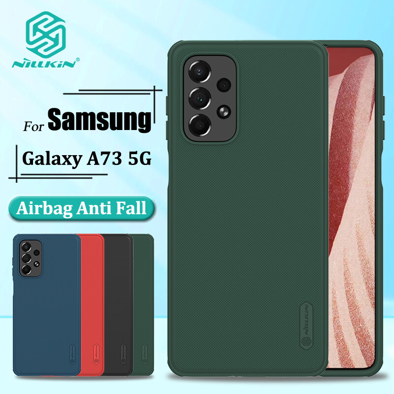 Nillkin Hard PC + TPU Case for Samsung Galaxy A73 5G Phone Cases Luxury Frosted PC + TPU Hard Protection Back Cover
