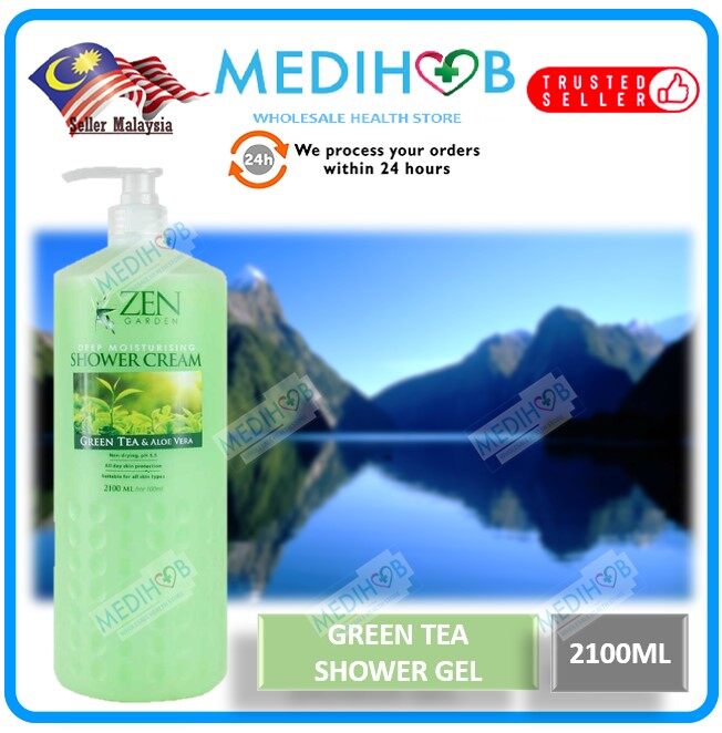 ZEN GARDEN SHOWER CREAM 2100ML GREEN TEA Lazada