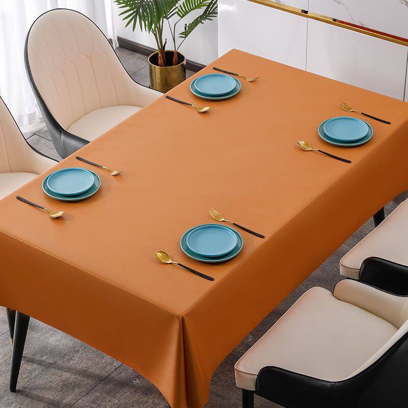 Solid Color Tablecloth Waterproof, Oil-proof, Anti-scalding, Disposable Coffee Table, Pvc Table Cloth, Tablecloth, Rectangular Dining Table, Bedroom Desk