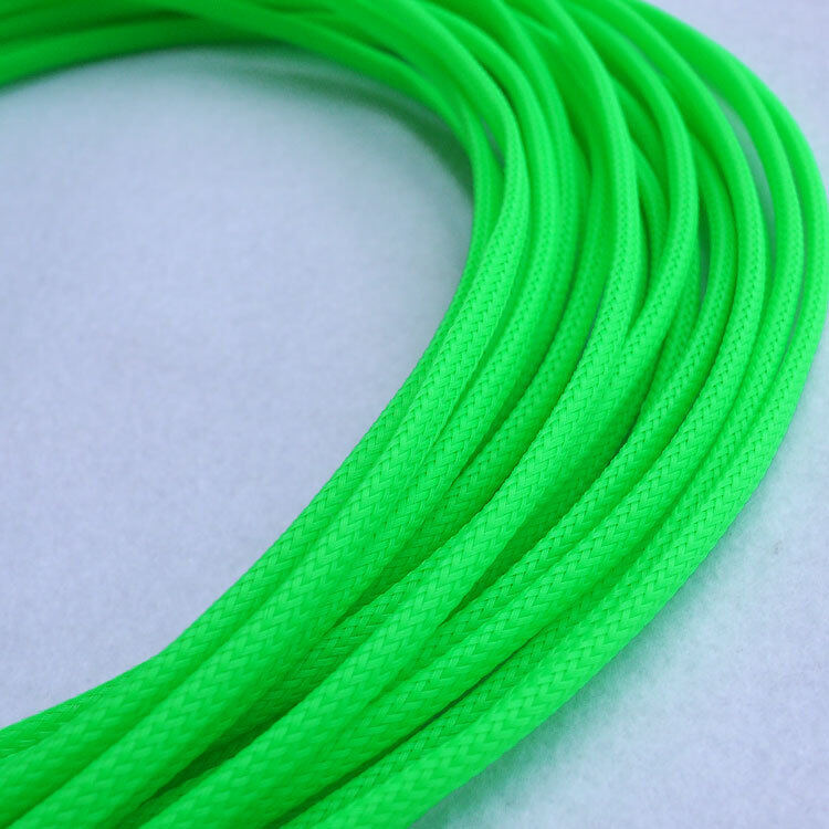 5M 12mm  PET Nylon Braided Sleeve Heat Resistant Tube Braided Wire Insulation
