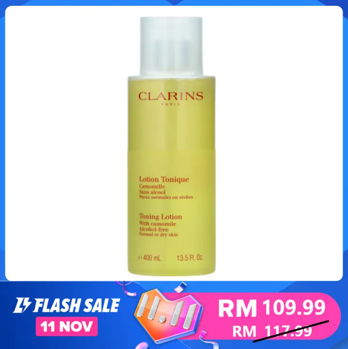 clarins toning lotion with camomile 400ml