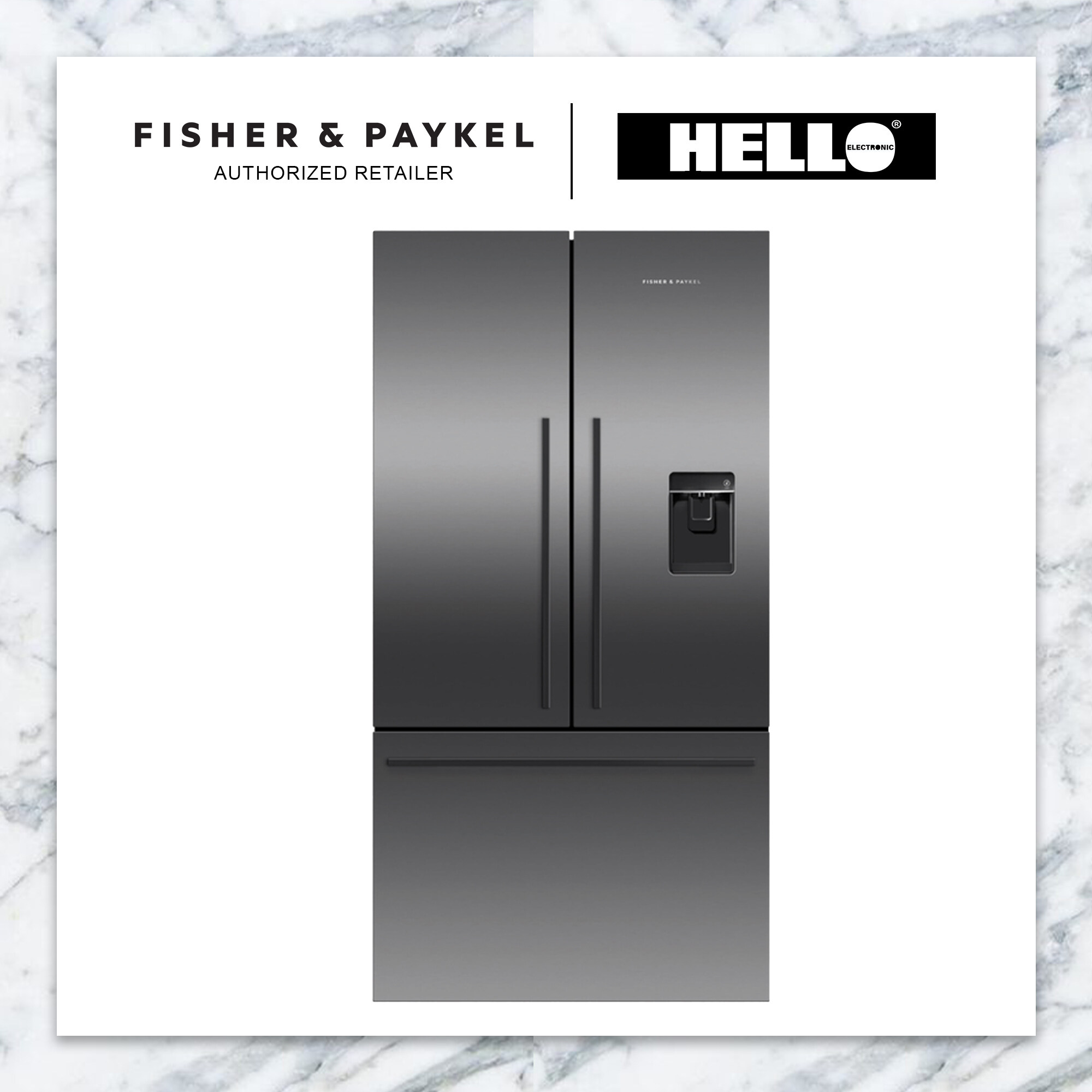Fisher Paykel Freestanding French Door Refrigerator Freezer, Ice