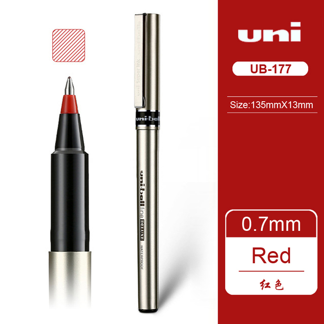 UNI Straight liquid fountain pen Signature Pen UB-155/177 Writing Pen Student Exam Office Business Stationery Classic 0.5/0.7mm Writing Smooth