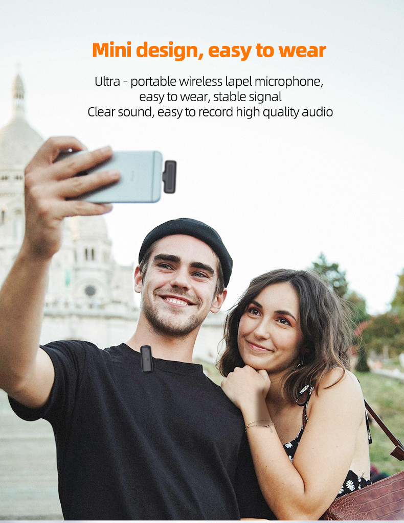 Micro Lavalier Không Dây Chuyên Nghiệp J10 Micro Ve Áo Mini Để Ghi Âm Youtube Vlog Live