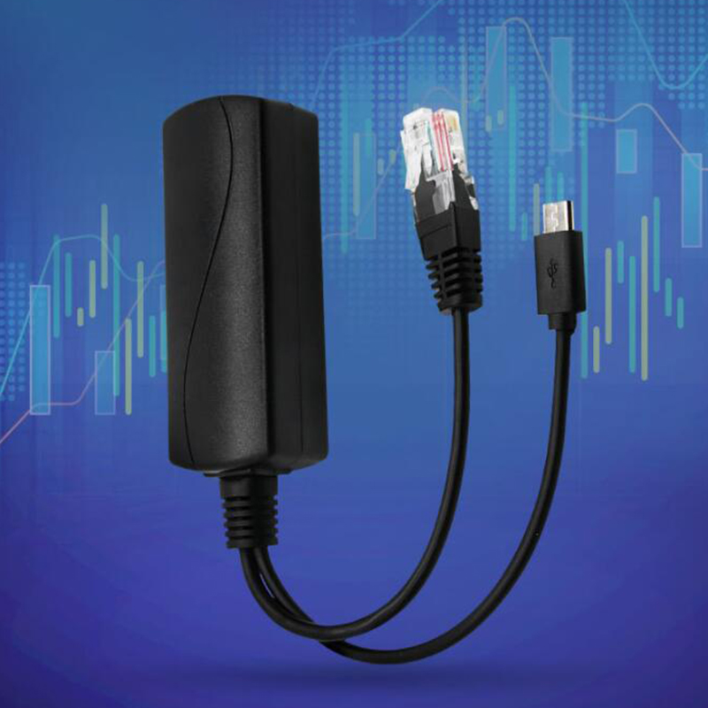 Poe splitter 5v micro usb power over ethernet 48v to 5v active plug for cctv camera