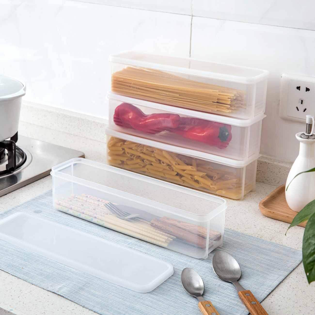 Kitchen Plastic Sealed Box Pasta Storage Box Tableware Storage Box