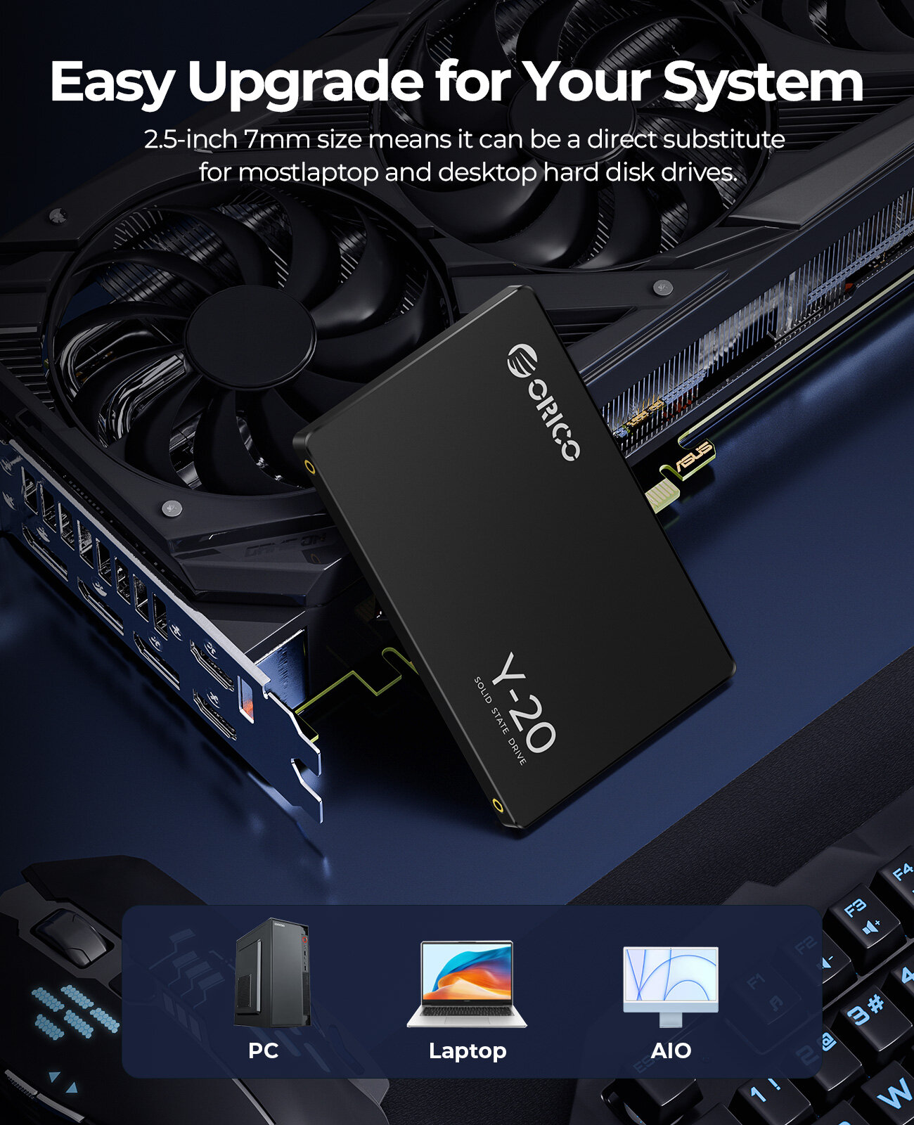 ORICO Inch 7mm SSD 128GB 256GB 512GB 1TB 2TB 4TB SATA