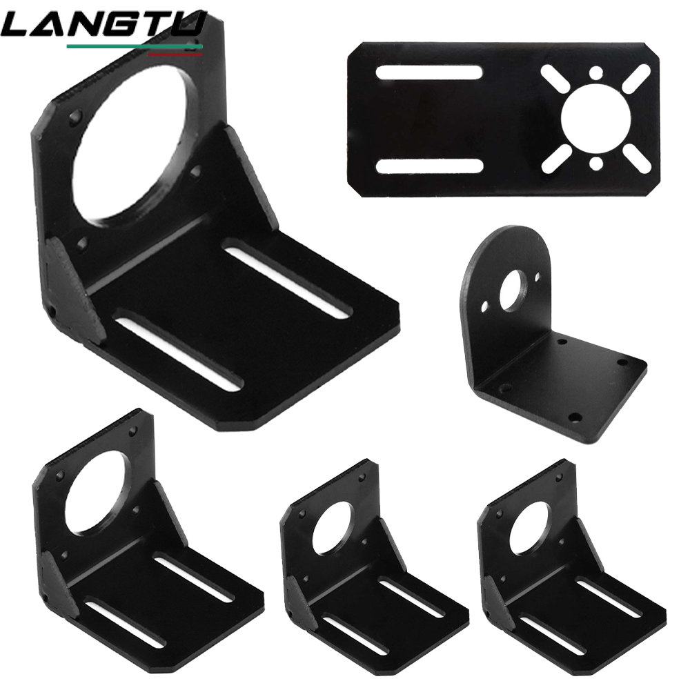 Langtu 550 motor mount bracket universal l type fixing mounting bracket for 540/545/550/555 dc motor 42 stepper motor