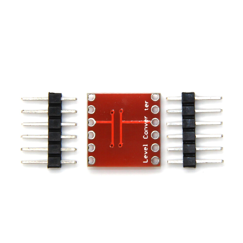 3.3V 5V 2 Channels Logic Level Converter Module TTL Bi-Directional Shifter Module with Pin Header for Arduino Raspberry Pi