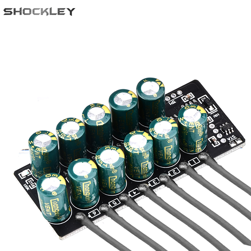 Shockley 3S 4S 6S 7S 2A Active Equalizer Balancer Lifepo4 Lithium Active Battery Energy Transfer Equalization Capacitor