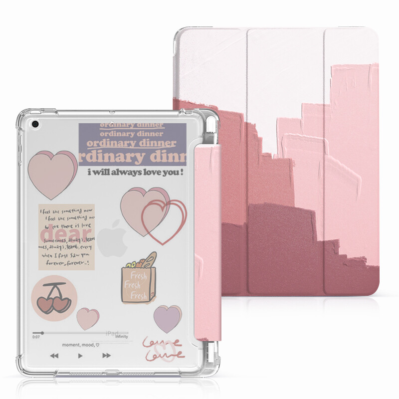 KENKE iPad case Cartoon Doodle Case Compatible with Apple iPad 2020 2021 Pro 11 12.9 iPad mini 6 5 iPad Air 4 iPad 7th 8th 9th generation iPad 5th 6th（2017-2018）iPad Air 3 Pro 10.5 case cover with Pencil Holde with Soft Flexible TPU Back Cover Cute