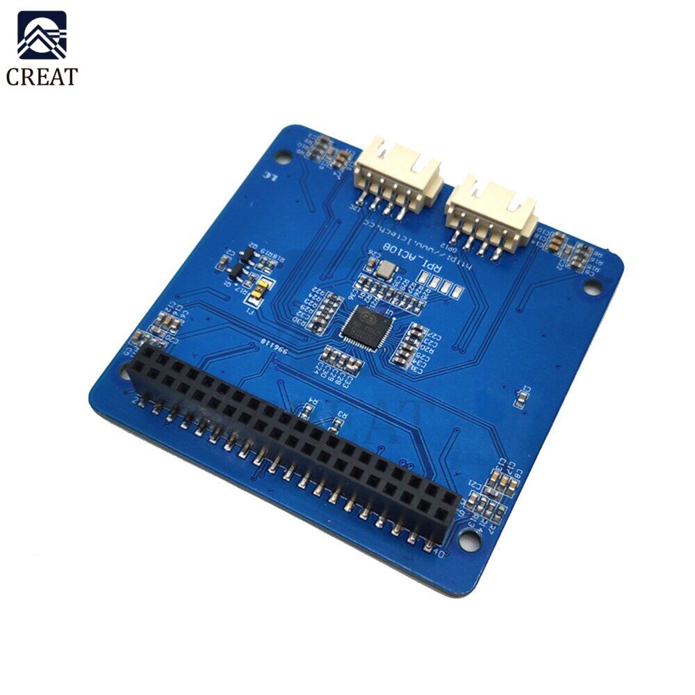 1 Bảng Nhận Dạng Giọng Nói Mô-đun Giải Mã Âm Thanh AC108 Bảng Mở Rộng Card Âm Thanh 4 Micrô Cho Raspberry Pi