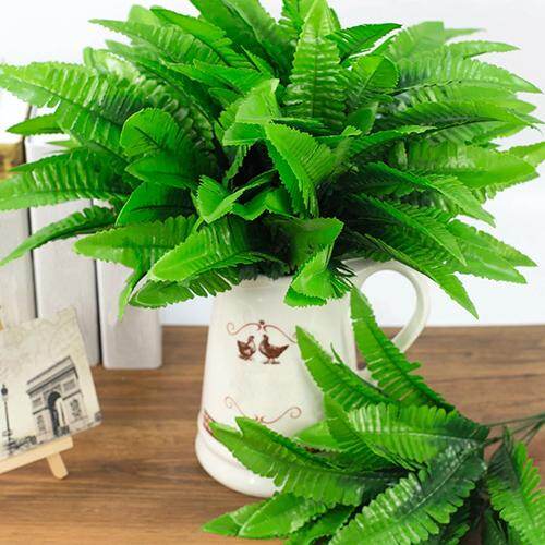 ⚘Rco 1Pc 7 Branches Home Office Party Decoration False Plant Artificial Fern Leaves