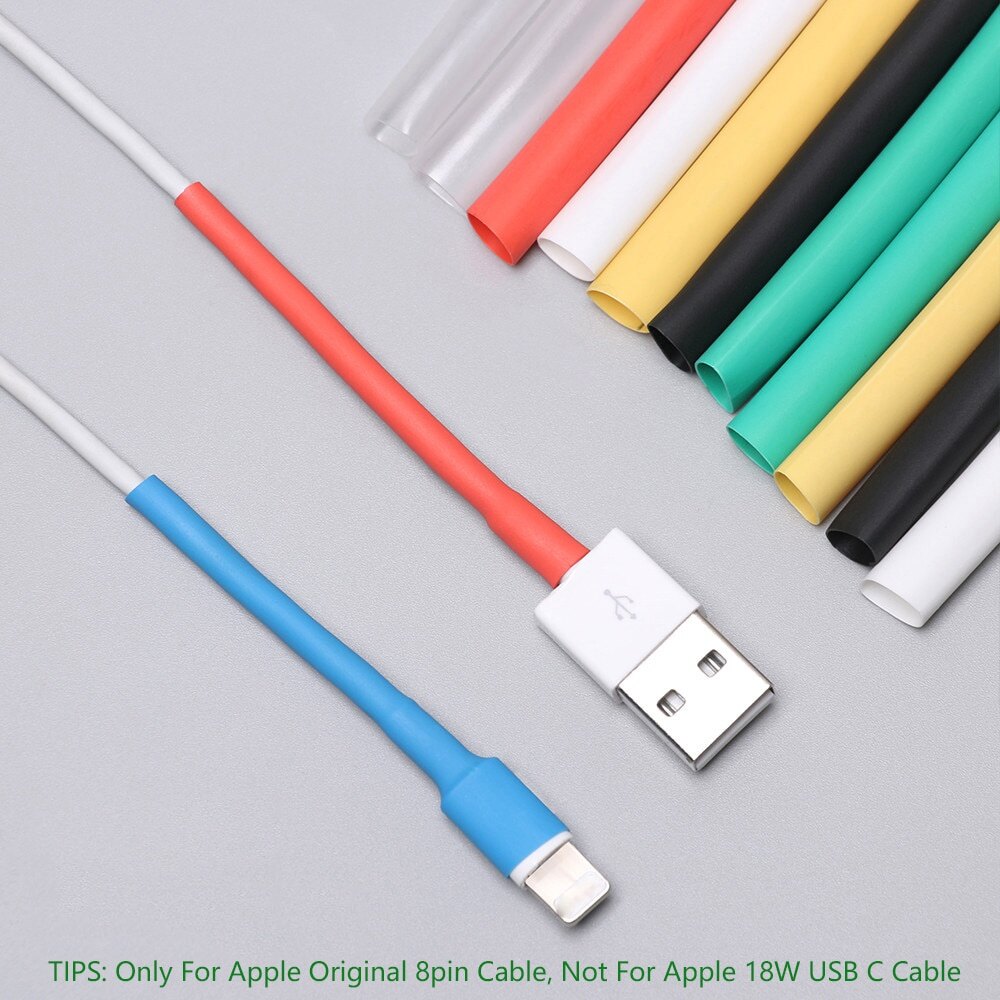 USB Cable Protector Charger Cable Repair Tools Wire Organizer Protector Tube Saver Cover compatible  For iPhone 5w Charger Cable USB Cord [cchoice]