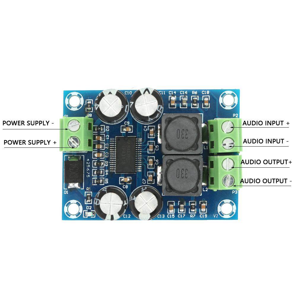 Mini TPA3118 Amplifier Board Digital Audio Power Amplifier Module 60W DC10-24V