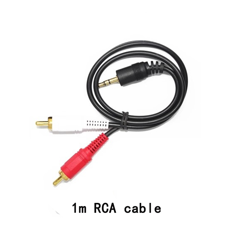 1m jack plug male to 2 rca stereo aux audio cable line
