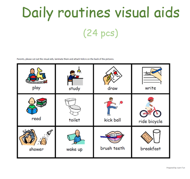 V003 Visual Aids Daily Routines Pecs Pdf Version Autism Education