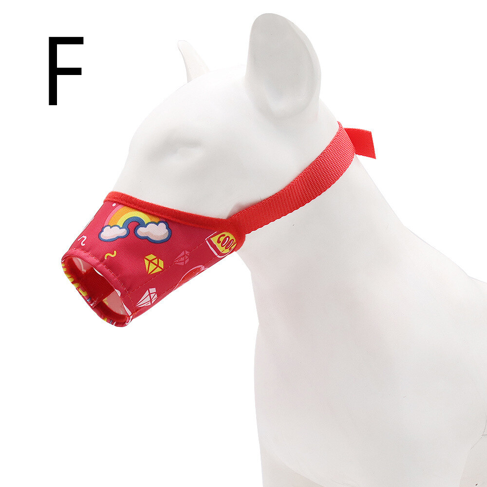 DY Loving Dog Muzzle Mouth Cover Adjustable Anti Bark Polyester Anti-Bite Anti Bark Muzzle for Small Medium Large Dog