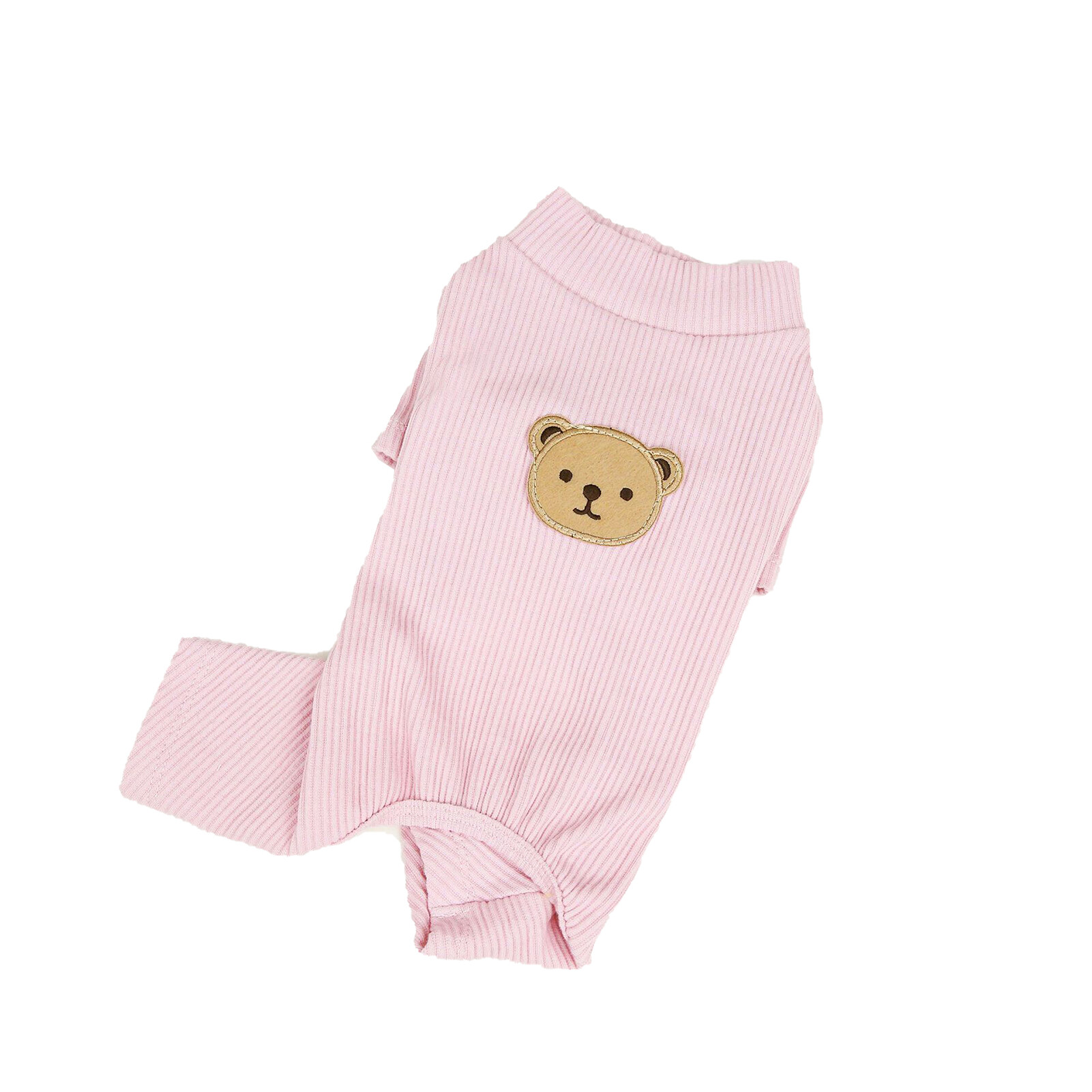 Dog Jumpsuit Stand Collar Soft Comfortable Cartoon Bear Pattern Pet Dogs Four-legged Costume Pet Supplies