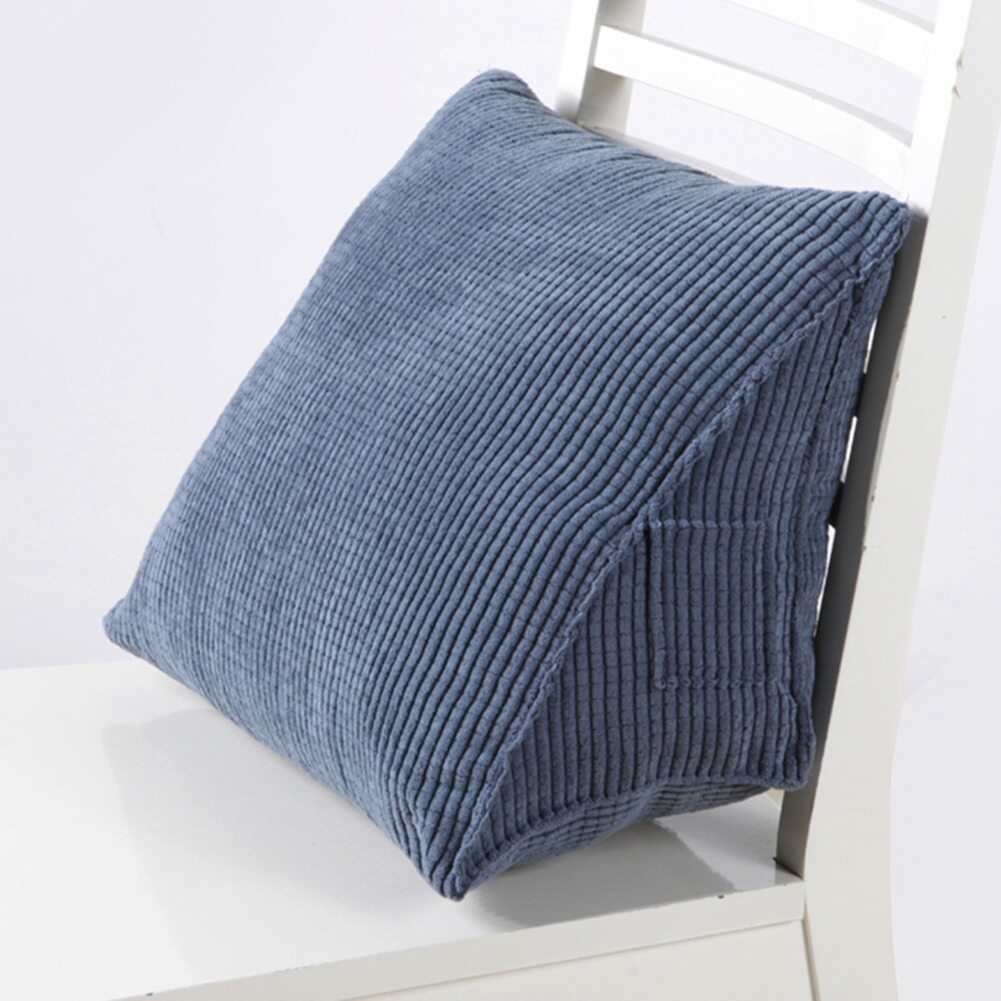 navy backrest pillow