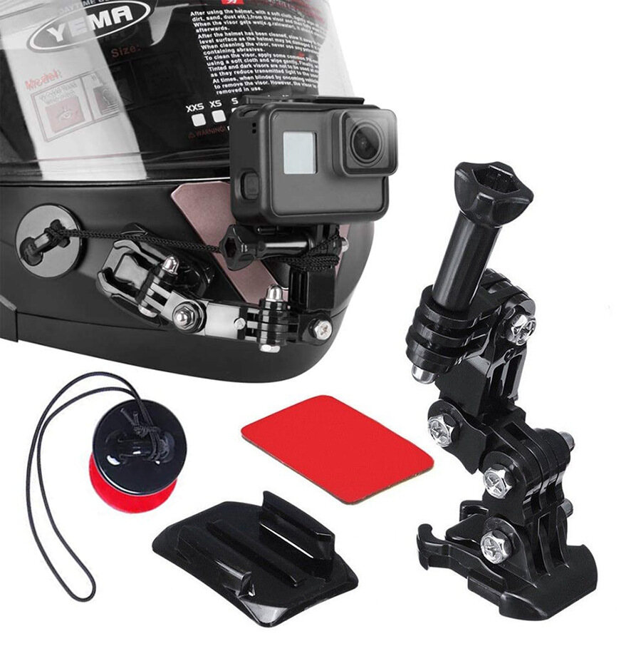 Motorcycle helmet mount gopro 10/9/8/7/6/5/4 sports camera mount accessories