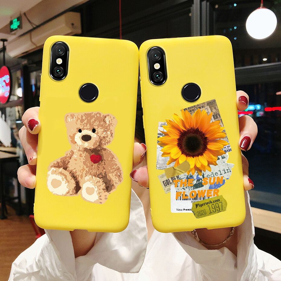 Vỏ Bọc Dành Cho Xiaomi Redmi Note 6 Pro, Ốp Lưng Ốp Lưng Chống Sốc, Ốp Điện Thoại Silicon Mềm Mờ Dễ Thương