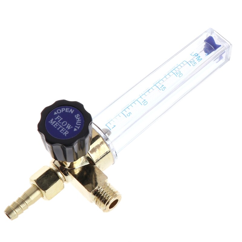 Đồng Hồ Điều Chỉnh Khí 1/4PT Đồng Hồ Đo Lưu Lượng Argon/CO2 Mig Tig Phụ Kiện Hàn Tương Thích Với Máy Hàn Bền
