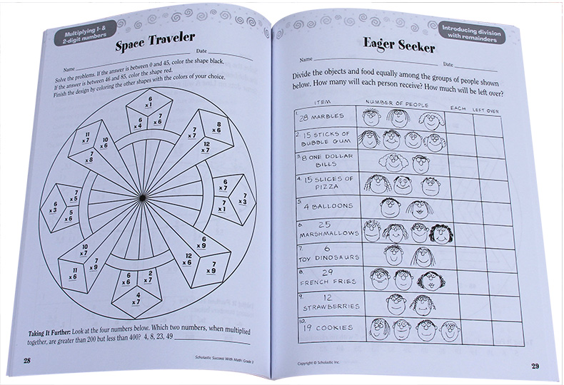 Scholastic Success With Math Grade 3 Mathematics Graded Reading หนังสือ ...