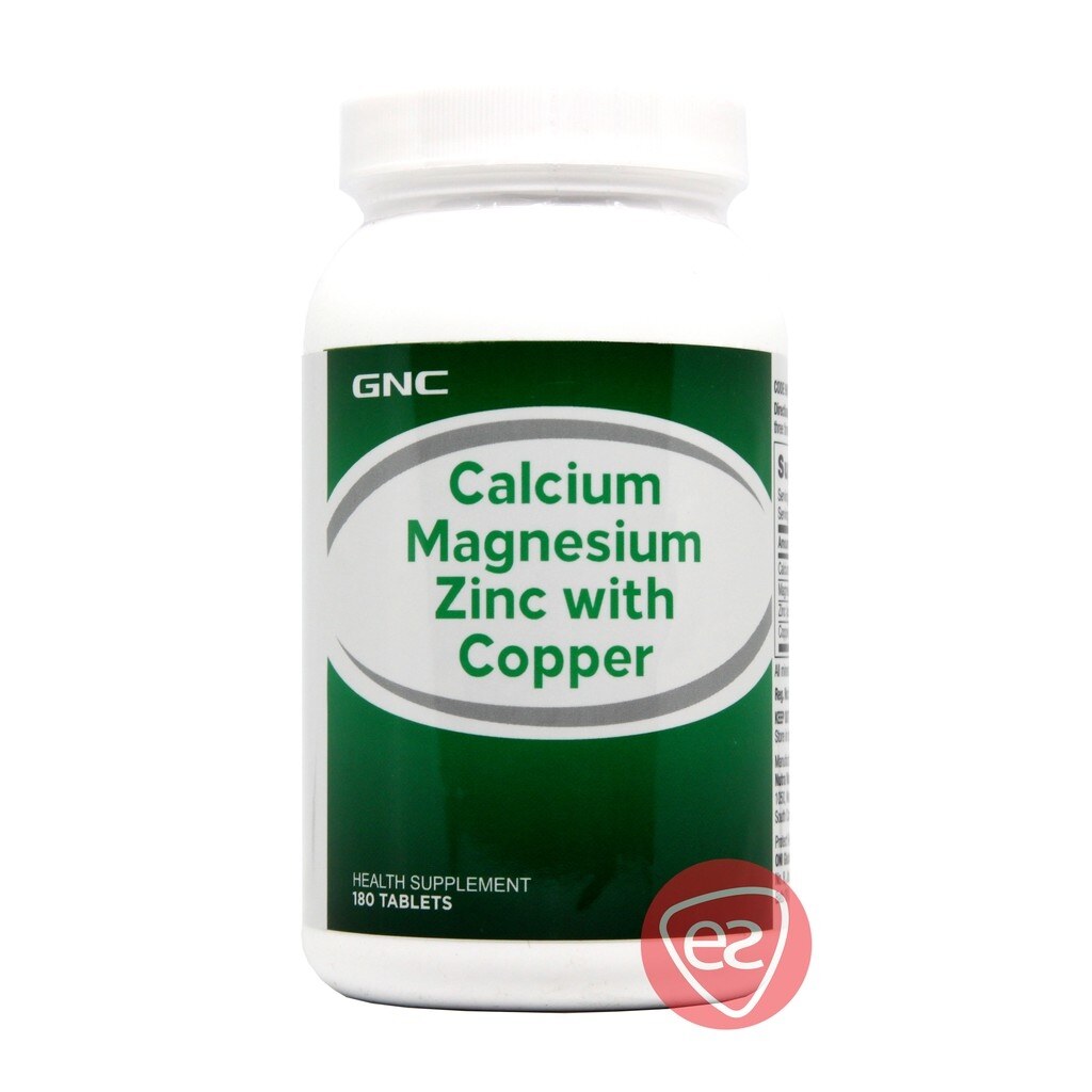 Hot!!! GNC CALCIUM MAGNESIUM WITH ZINC AND COPPER TABLET 180S Lazada