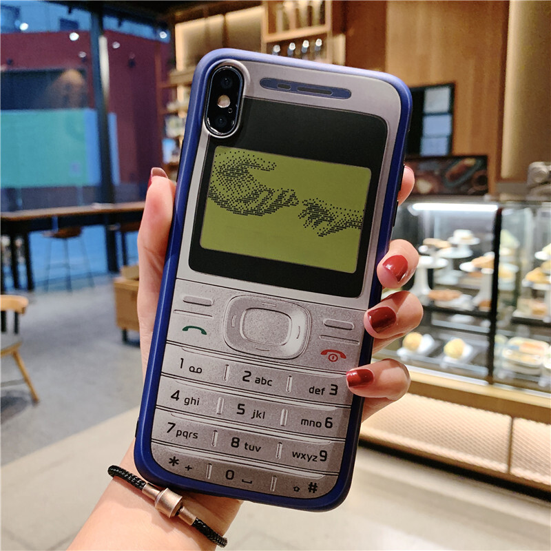 Funny Classical TPU Fitted Phone Case For Apple iPhone 13 Pro Max 12 Pro Max 11 Pro Max Retro Nokia Patterned Soft Case For iPhone X XR XS Max 6 6s 7 8 Plus