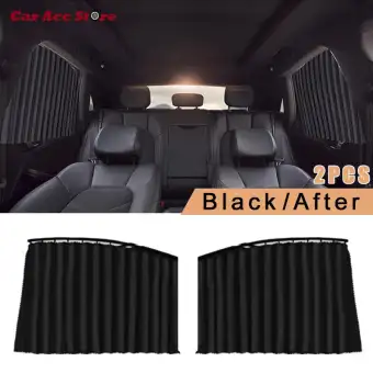 Caracc 1 Pair Car Magnetic Sunshade Full Uv Protection Curtain Sun