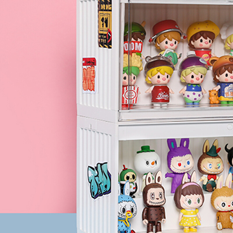 POP MART Luminous Container Figure Display Box White（not included Figures）