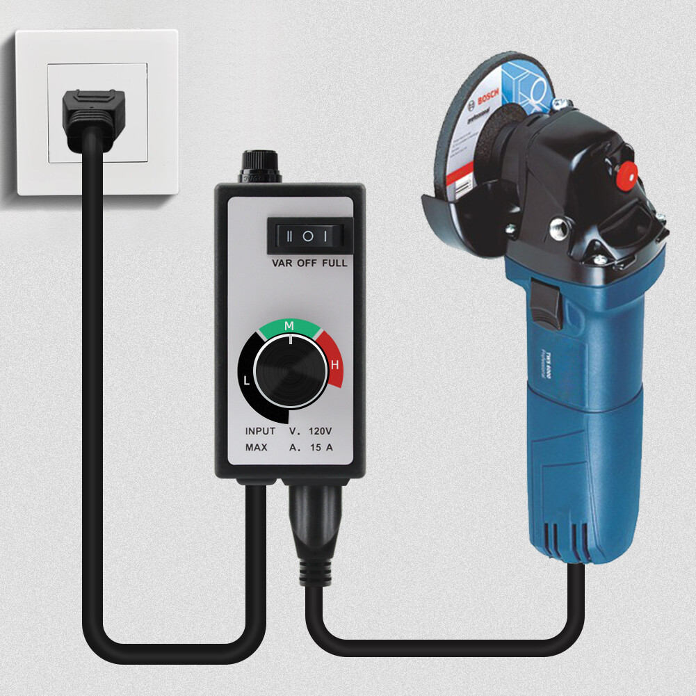 RCYAGO Bộ Điều Khiển Tốc Độ Động Cơ Thiết Kế Móc 3 Tốc Độ 1500W AC 120 ~ 220V Bộ Điều Khiển Điện Áp Biến Đổi Hoàn Toàn Bộ Điều Khiển Bảo Vệ Cầu Chì Để Làm Nóng Bằng Điện Tốc Độ Quạt