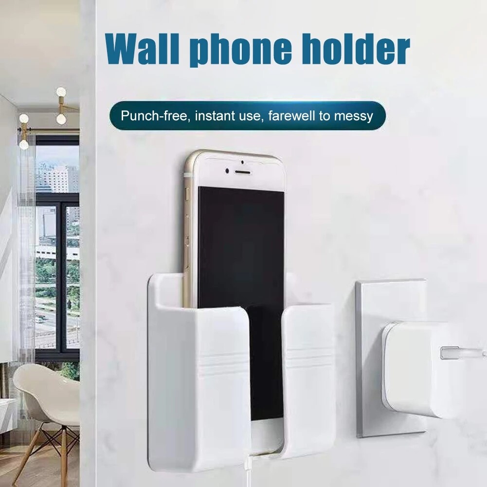 Giá Sạc Gắn Tường Thông Dụng Hộp Đựng Sắp Xếp Điện Thoại Di Động Đa Năng Giá Treo Giá Đỡ Giá Treo Tường