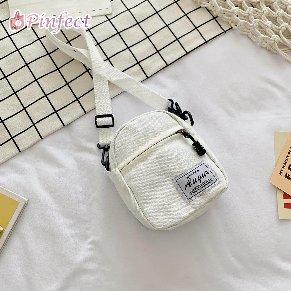 [Pinfect] Túi Đưa Thư Vải Chắp Vá Thường Ngày Thời Trang, Túi Đeo Chéo Nữ Túi Đeo Vai Nữ Tuổi Teen Túi Nhỏ Ví Túi Đựng Điện Thoại
