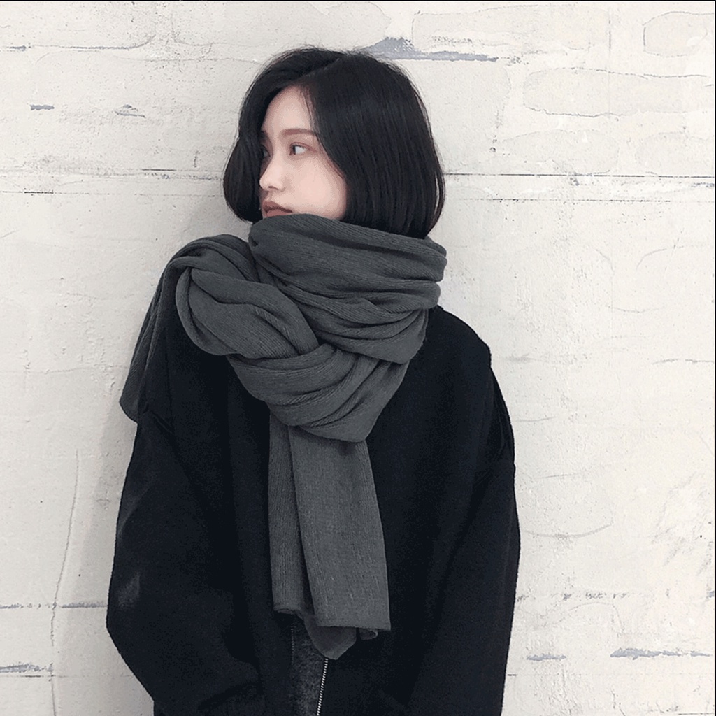 Khăn quàng cổ unisex Hàn Quốc kiểu dáng thời trang KL28
