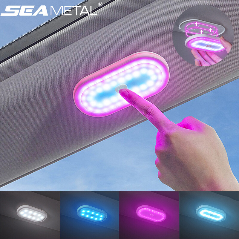 SEAMETAL Car Interior Lighting Ambient Lights USB Charge LED Interior Reading Lights Upgrade Mode Touch Sensing Automotive Light