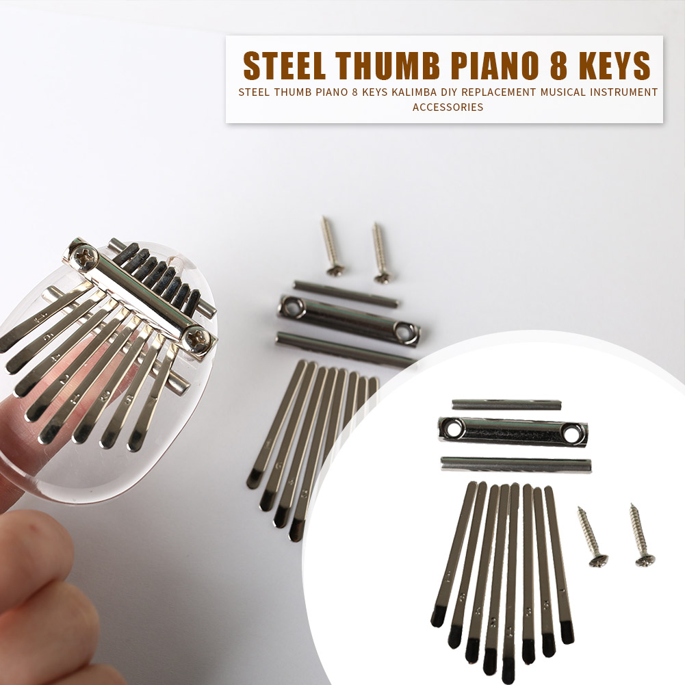 Kalimba Key Thumb Piano 8 Keys for Kalimba DIY Replacement Part Accessory