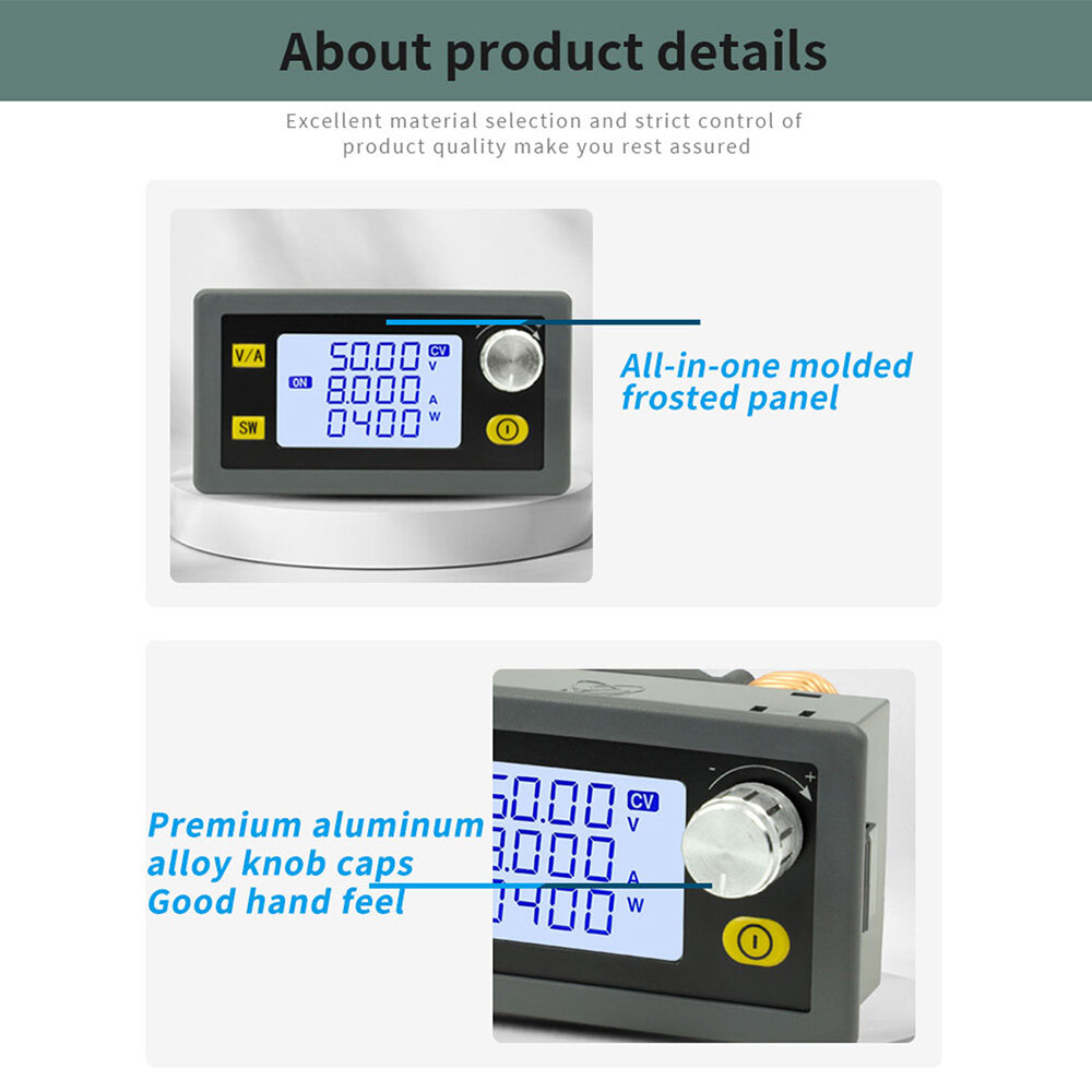 Bộ Điều Chỉnh XY5005E XY5008E DC DC Buck Bộ Chuyển Đổi Tăng Áp Điện Áp Biến Nguồn Điện Phòng Thí Nghiệm Điều Chỉnh Điện Áp Điều Chỉnh Được 6-55V Công Suất 250W/400W
