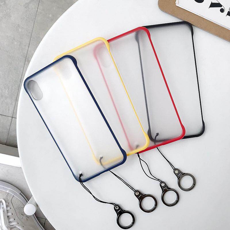 Zeallion, Ốp Lưng Bảo Vệ Điện Thoại Trong Suốt Không Viền Mờ Không Viền Siêu Mỏng Cho Apple iPhone X XS Max XR Với Vòng Tay