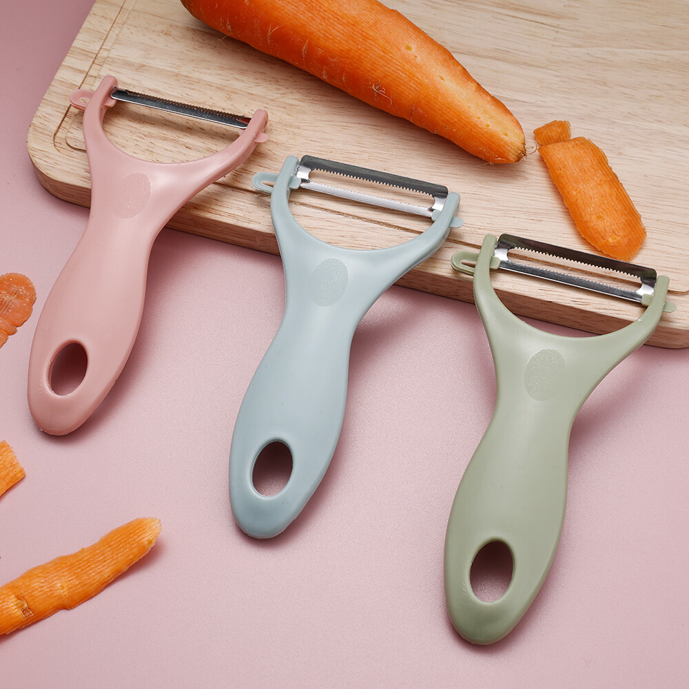 【Homior】1/3PCS Multi Functional Stainless Steel Peeler Portable Vegetable Kitchen Multifunctional Peeler Kitchen Household Kitchen Peelers