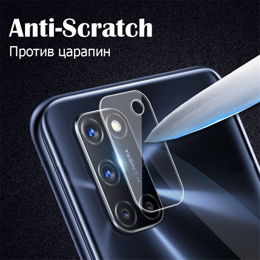3-in-1 Kính cường lực cho OPPO F11 Pro A7 A5s A12 A9 A15 A15s A3s A5 A74 A54 A52 A33 A53 A32 A53s Reno 4 3 Mặt trước và mặt sau và ống kính máy ảnh Bảo vệ màn hình bằng kính cường lực Phim PPF