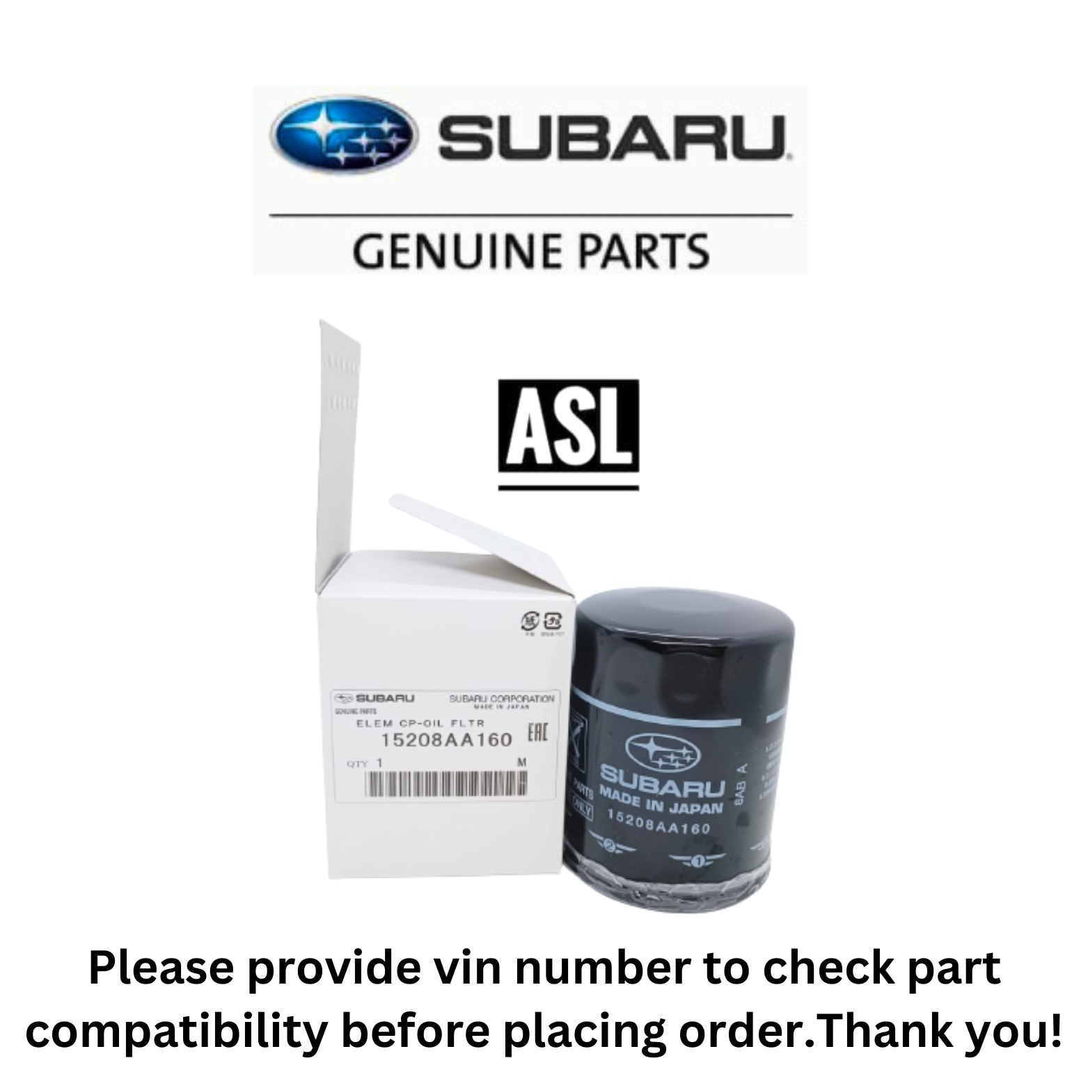 SUBARU 15208AA15A - cross reference oil filters | oilfilter